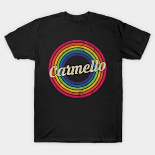 Carmello - Retro Rainbow Faded-Style T-Shirt